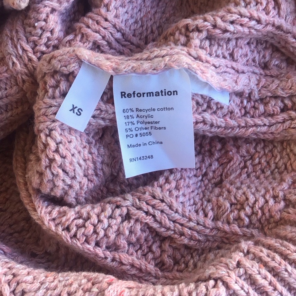 Reformation Annie cable knit cardigan sweater - Picture 7 of 16